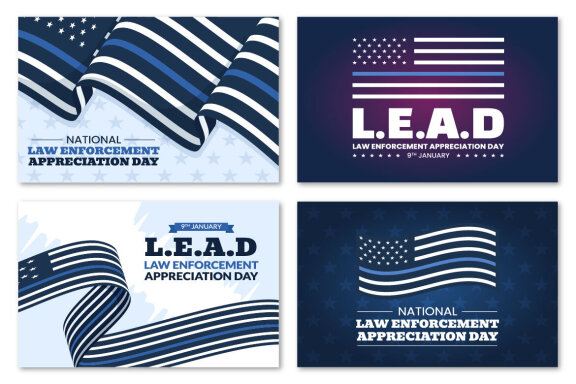 11 Law Enforcement Appreciation Day or LEAD Illustration