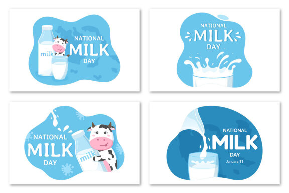 12 Happy Milk Day Illustration