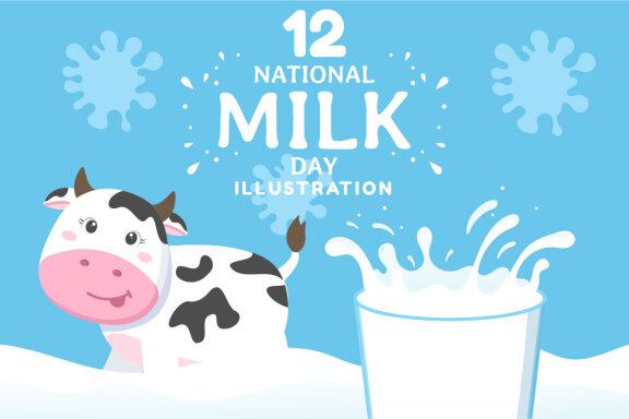 12 Happy Milk Day Illustration