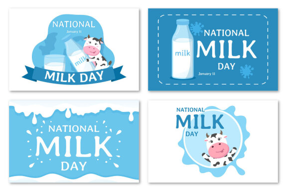 12 Happy Milk Day Illustration