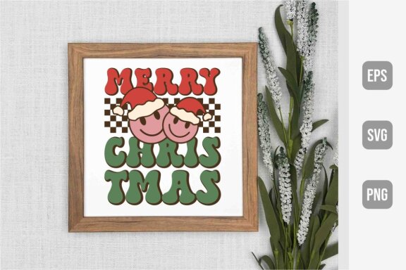 Retro Christmas Sublimation Design VOL 2, Christmas Tshirt Designs