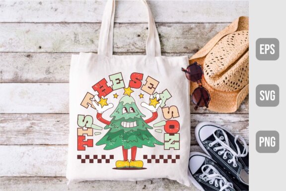 Retro Christmas Sublimation Design, Christmas Tshirt Designs Bundle