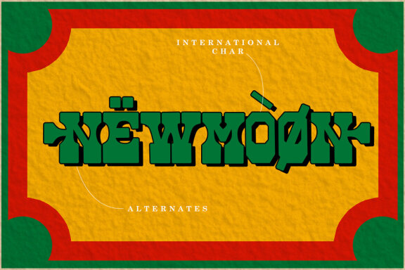 NEWMOON – RETRO DISPLAY FONT