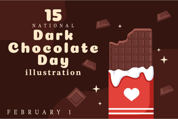 15 World Dark Chocolate Day Illustration