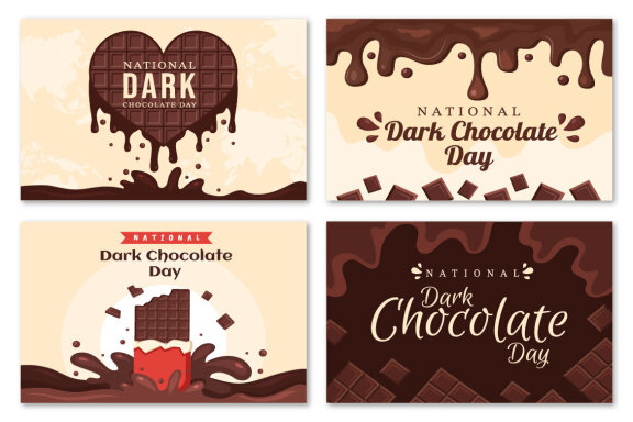 15 World Dark Chocolate Day Illustration