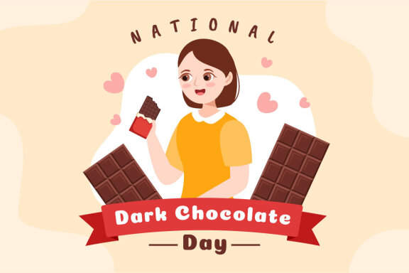 15 World Dark Chocolate Day Illustration