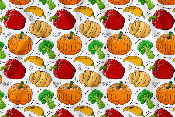 Vegetables Seamless Pattern #02