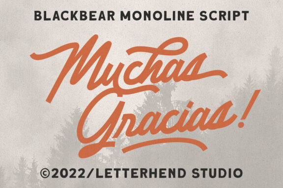 Blackbear - Monoline Script