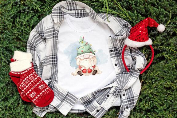 Christmas gnomes. Hello Winter Sublimation Bundle