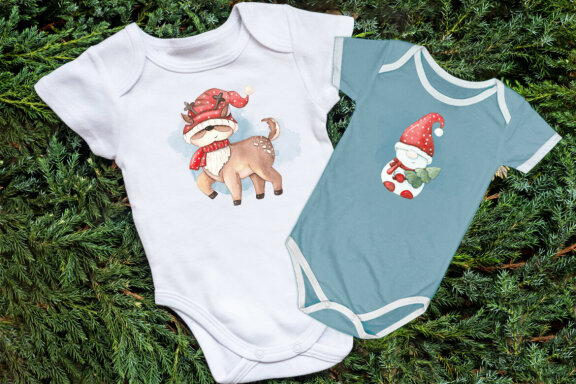 Christmas gnomes. Hello Winter Sublimation Bundle