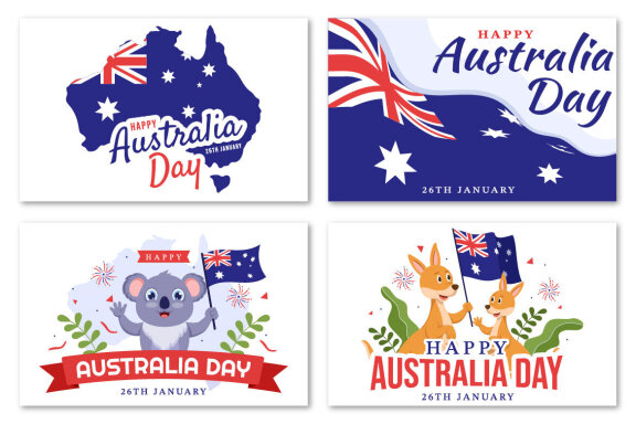 17 Happy Australia Day Illustration