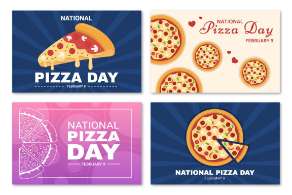 15 National Pizza Day Illustration