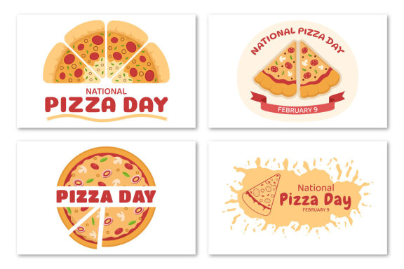 15 National Pizza Day Illustration