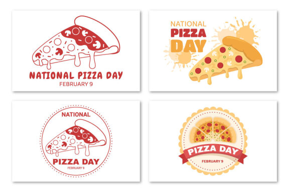 15 National Pizza Day Illustration
