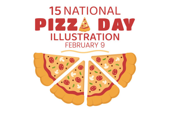 15 National Pizza Day Illustration