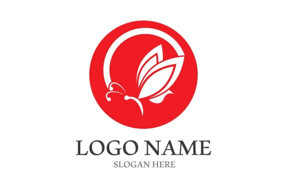 Butterfly logo icon vector design illustration