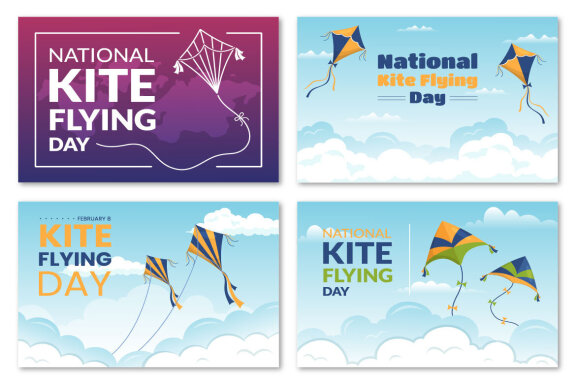 12 National Kite Flying Day Illustration