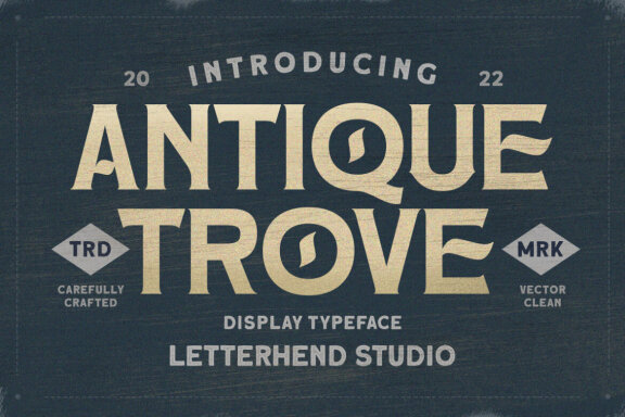 Antique Trove - Display Font 
