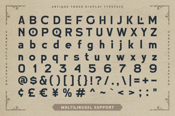 Antique Trove - Display Font 