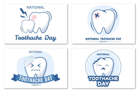 12 National Toothache Day Illustration