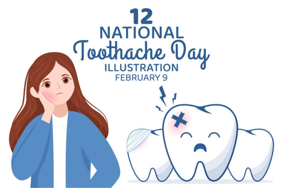 12 National Toothache Day Illustration
