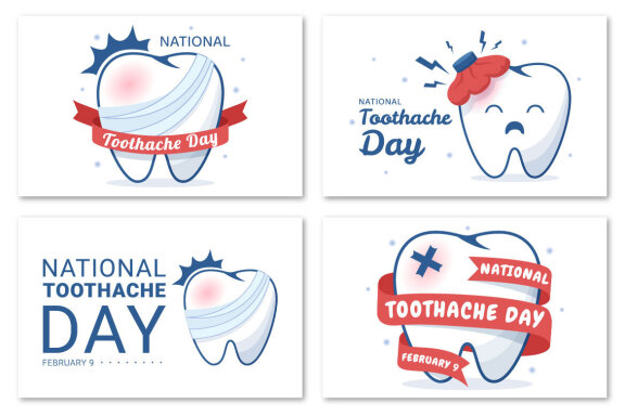 12 National Toothache Day Illustration
