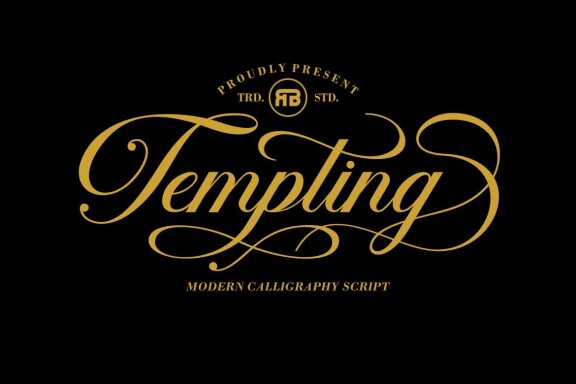 Tempting - Modern Calligraphy Script