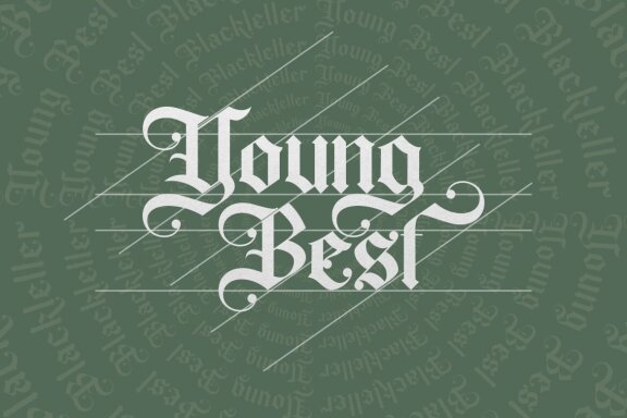 Young Best - Blackletter Font