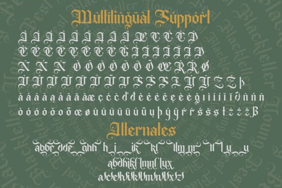 Young Best - Blackletter Font