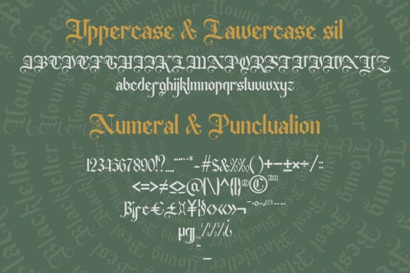 Young Best - Blackletter Font