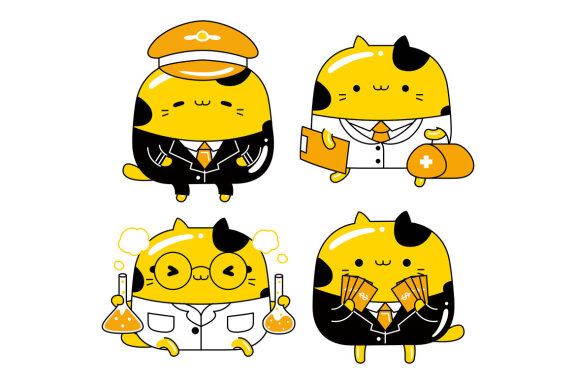 Cute Cat Character Pack #04