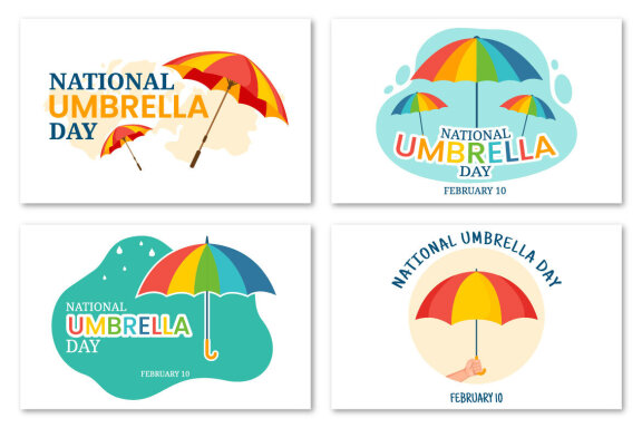 13 National Umbrella Day Illustration