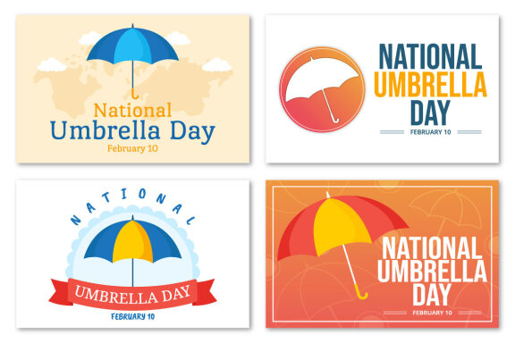 13 National Umbrella Day Illustration