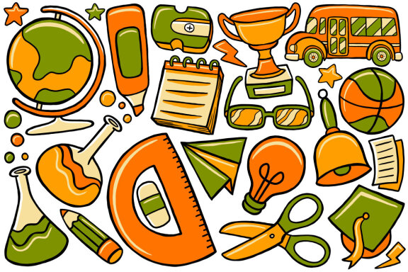 Back to School Doodle Vector #02