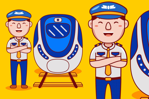 Machinist Profession Cartoon Vector