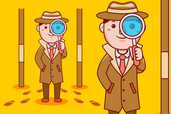 Detective Profession Cartoon Vector