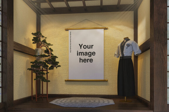 Japanese Temple Poster Mockups