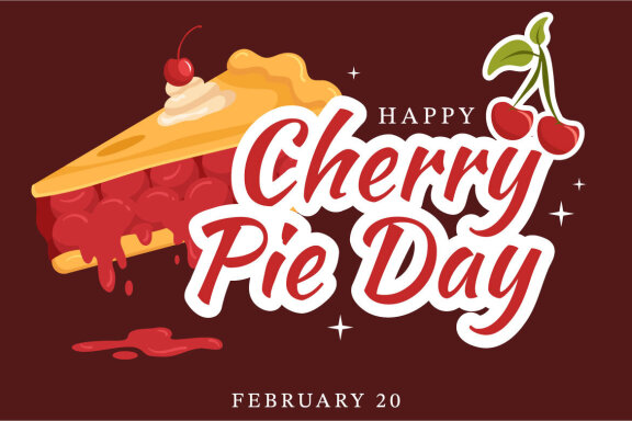 15 National Cherry Pie Day Illustration
