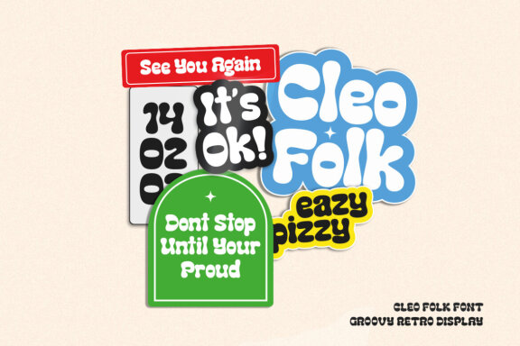 Cleo Folk | Groovy FREE Demo Font