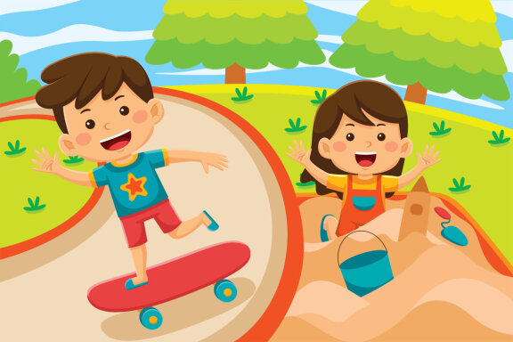 Outdoor Activity Cartoon Vector #05