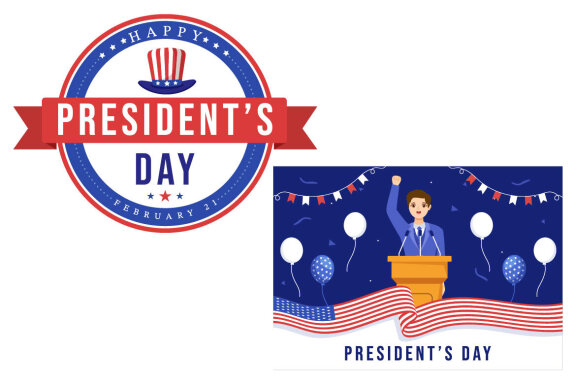 19 Happy Presidents Day Illustration