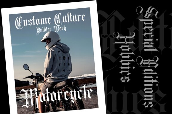 Hewalk - Blackletter Typeface Font