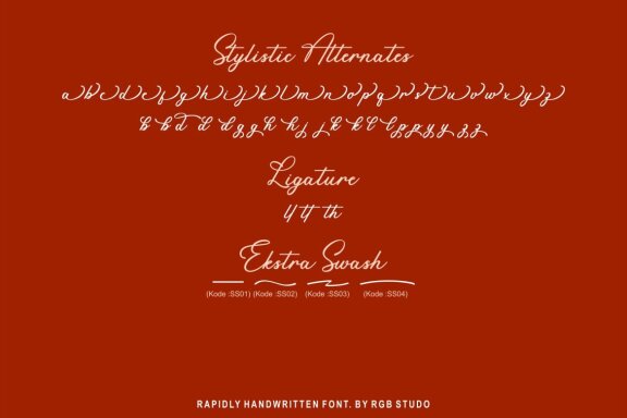 Rapidly - Signature Font