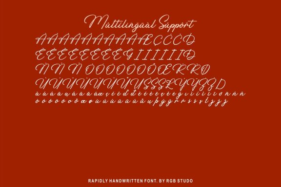 Rapidly - Signature Font