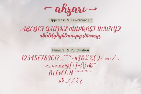 Ahzari - Lovely Script Font