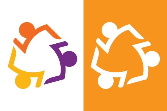 Community icon network vector social design template