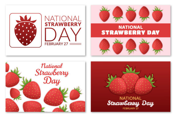 14 National Strawberry Day Illustration