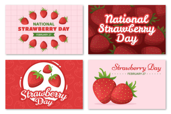 14 National Strawberry Day Illustration