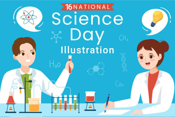 16 National Science Day Illustration