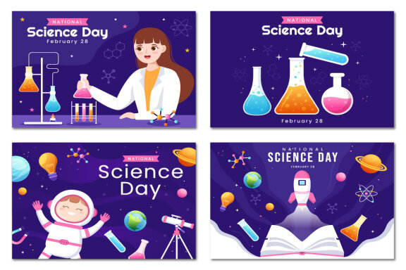 16 National Science Day Illustration